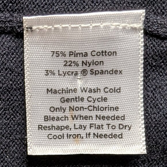 Talbots Petites Crew Neck Cardigan Sweater in Black - Picture 5 of 9